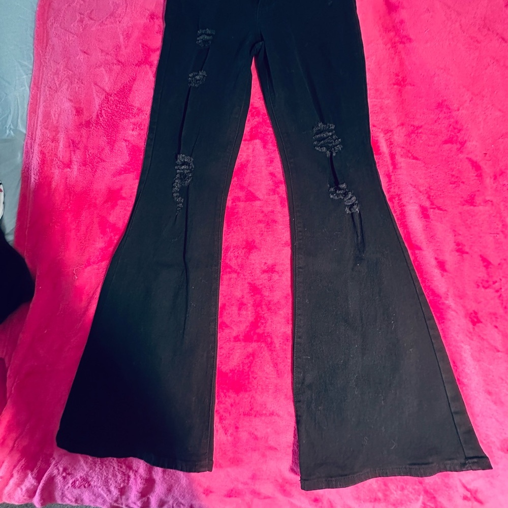Almost Famous Women's Black Boot Cut Jeans